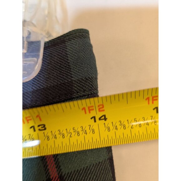 Vintage Harvé Benard Wool Tartan Plaid Pants Petite Green & Blue sz 12 - Picture 4 of 7